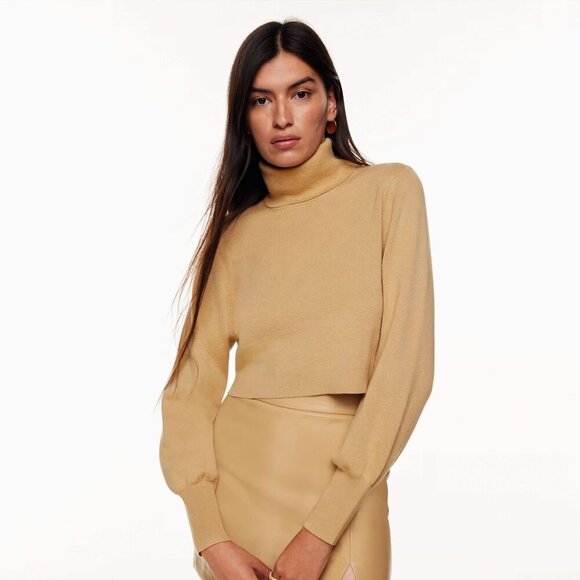 WILFRED By Aritzia Rebecca Turtleneck Merino Sweater Size Medium - Picture 1 of 12